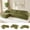 Green, variant on BYBYME 104"Oversized L-Shaped Sectional Sofa Cloud Boneless Modular Couch,Upholstered Sofa with Convertible Left/Right Ottoman for Living Room Bedroom,No Assembly,Beige