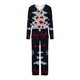 thumbnail image 5 of Puntoco Conjunto de pijama con pantalones largos y cuello en V con estampado navideño para mujer, 5 of 5