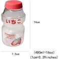 thumbnail image 4 of Botella de agua de jugo de fruta de plástico Botella de coctelera de dibujos animados de leche roja Jormftte WMSS-98-3, 4 of 6