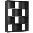 thumbnail image 5 of SuperDeal 12 Cube Storage Organizer Wooden Bookshelf Display W/Removable Back Panels Black, 5 of 10