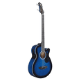 thumbnail image 2 of Tcbosik Acoustic Electric Bass Guitar, Full Size 4 String, with Equalizer, Bag, Cable, Wrench, Strap, Plectrum, Blue, 2 of 9