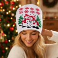 thumbnail image 4 of Lumtrix Womens Winter Beanie Hat For Women Winter Warm Knit Hats Soft Stretchy Caps Cute Pattern Outdoor Caps A One Size, 4 of 4