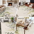 thumbnail image 5 of Area Rug for Living Room, Eucalyptus Leaves Non-Slip Indoor Ex Large Carpet for Bedroom/Dining Room, Green Summer Botanical Rustic Washable Low-Profile Rectangle Floor Runner Rugs - 8 x 10 Ft, 5 of 7