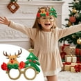 thumbnail image 6 of Funny Christmas Glasses Frames with Reindeer & Christmas Tree,Glitter Christmas Costume Eyeglasses for Christmas Party Favors Decorations(One Size Fits All), 6 of 7