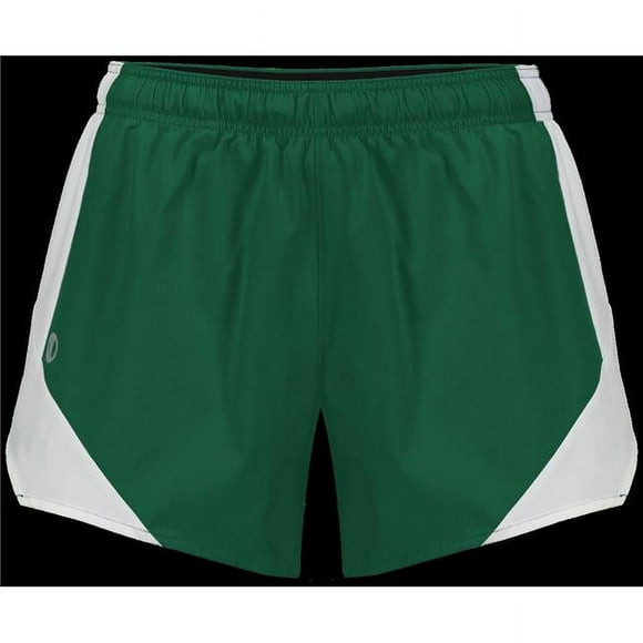 Holloway 229389.438.XL Ladies Olympus Shorts&#44; Dark Green & White - Extra Large