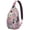 Ethnic, variant on Funny Pizza Lover Pizza Pattern Cheese Pepperoni Sauce Lightweight Sling Backpack for Outdoor Activities