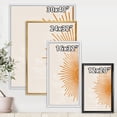 thumbnail image 4 of Designart 'Orange Sun Print On Beige I' Modern Framed Canvas Wall Art Print, 4 of 5