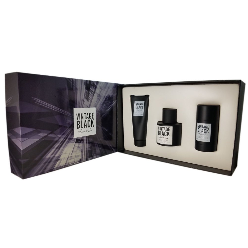 Cole Cole Vintage Black Cologne Gift Set for Men, 3