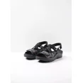 thumbnail image 2 of Wolky Women's Lisse Black/Blue Adjustable Ankle Strap Sandals, Size EU 39, 2 of 5