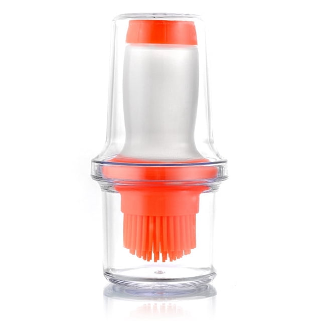 Coofit Brosse à Huile Rechargeable Facile à Utiliser Brosse à Sauce avec Couvercle