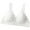 White, variant on Women Lace Deep V Bra No Padding No Underwire Bralettes M