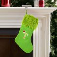 thumbnail image 2 of RyanK Christmas Gifts, Christmas Decorations,Christmas Holiday Supplies Christmas Socks Gifts Socks Venue Decoration Large Knitted Green Hairy Christmas Alphabet Socks, 2 of 6