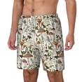 thumbnail image 2 of Balery Mushroom Garnish Mens Swim Trunks Swim Shorts for Men Quick Dry Inseam Beach Shorts with Compression Liner Pocket-X-Large, 2 of 9