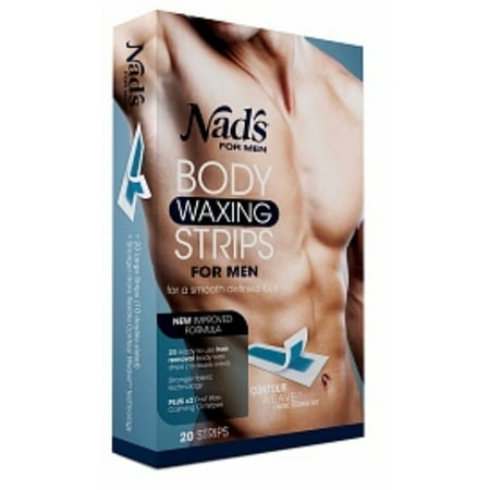 Nad's for Men Body Waxing Strips 20 ea (Best Wax Strips For Men)