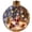 C,3.15*3.15IN, variant on Glowing Christmas Diorama Ornament, Miniature Christmas Scene in Clear 2d Acrylic Ball, with Warm Led Light, Lighted Christmas Tree Ornament, Holiday Hanging Decor, Choose Your Story