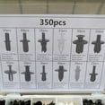 thumbnail image 3 of Soumake 350Pcs Plastic Car Bumper Rivet Door Panel Fastener Trim Clip with Screwdriver, 3 of 6