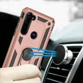 thumbnail image 4 of Anti-Drop Hybrid Protector Cover (with Ring Stand) for Motorola Moto G Stylus - Rose Gold / Black, 4 of 5