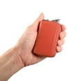 thumbnail image 2 of Unique Bargains Car Key Case Faux Leather Zipper Multifunctional Car Fob Key Case for Auto Remote Key Orange, 2 of 7