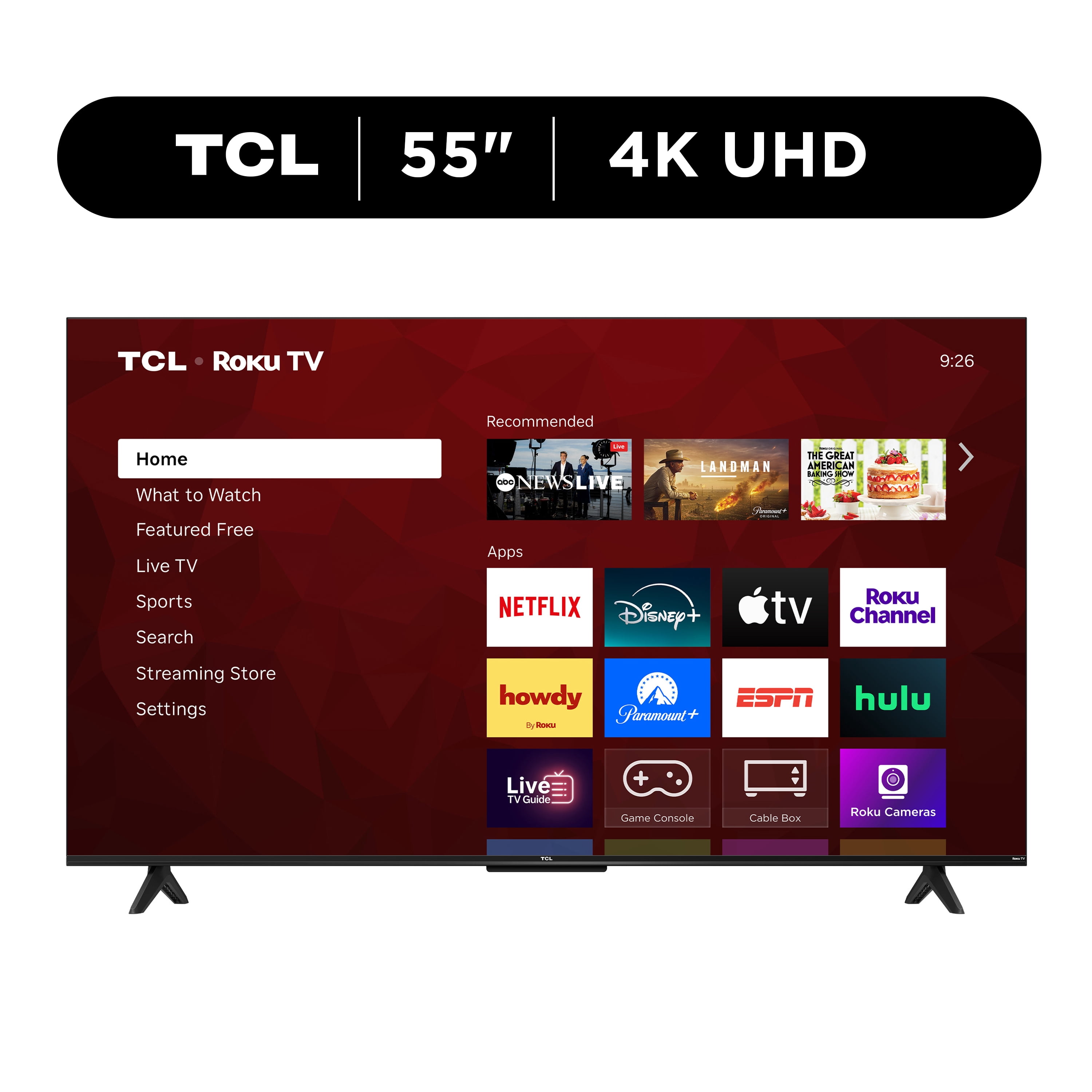 Hisense 55-Inch A6 Series 4K UHD Google Smart TV with Dolby Vision