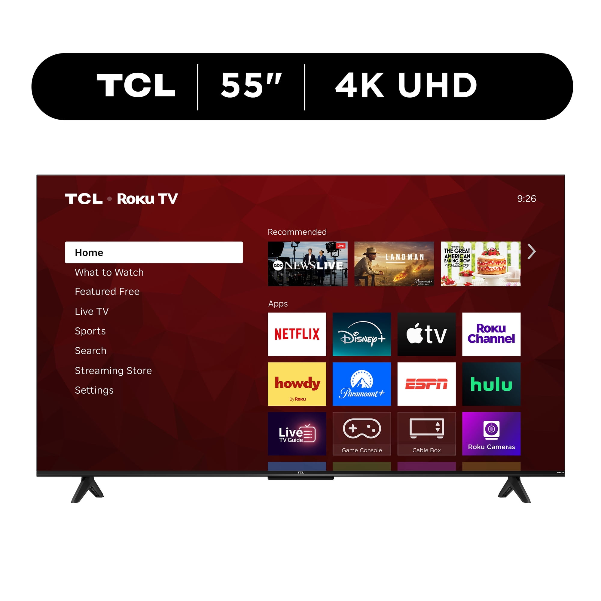 TCL 55" Class S4-Series 4K UHD HDR Smart Roku TV - 55S41R (New)