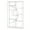 White, variant on Demi Bonn 69" Freestanding Bookshelf with 9 Open Shelves, Wood and Metal Bookcase Storage Organizer, Display Standing Shelf Unit for Bedroom, Living Room, Gold