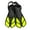 Yellow and black, variant on ZPAQI Divings Fins Travel Size Swim Fins Open Heel Swim Flippers Snorkeling Gear
