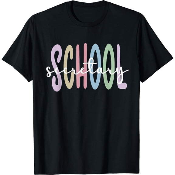 School Secretary Appreciation School Secretary Squad T-Shirt Black Small