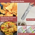 thumbnail image 6 of 24-In-1 Mandoline Slicer for Kitchen with Waffle Fry Cutter Blade, Adjustable Food Chopper and Safe Vegetable Slicer -, 6 of 7