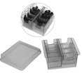 thumbnail image 4 of Caja De Almacenamiento De Peine Guía De Plástico, Caja De Almacenamiento De Peine Límite, Cortadora De Pelo, Pinza De Posicionamiento, Peine, Organizador De Partición, Estuche, 4 of 7