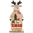 thumbnail image 2 of Decoraciones navideñas de Madera Fiudx Feliz Navidad Santa Claus Adornos, 2 of 3