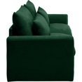 thumbnail image 6 of Oversized Cloud Couch for Living Room, 86.8" Comfy Corduroy Sofa with Lumbar Pillow, Modern Oversized Loveseat Sofa Modular Couch with Wide Armrest for Living Room, Apartment, Office, Green, 6 of 9