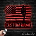 thumbnail image 4 of Handmadetneonsign Custom Name Baseball Player Metal Wall Art LED Light - Softball Player Home Decor, 4 of 5