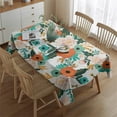 thumbnail image 2 of Cute Spring Flower Tablecloth,Oil Proof Spill Proof Polyester Table Cover for Rectangle Tables,Durable Tablecloth Fitted Tablecloths for Camping Dining Buffet Parties, 2 of 5