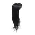 thumbnail image 2 of Hair Topper with Bangs 360 Degree 3D Cover for Women Natural Hair Topper with Figure-eight Bangs Fluffy Hair Pieces for Thinning Hair Clip in Bangs(Black,One Size), 2 of 6