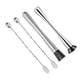 thumbnail image 1 of Inteprter 4 cucharas mezcladoras de acero inoxidable para vino, para hacer bebidas, agitar S Barra de herramientas, 1 of 6
