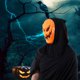 thumbnail image 5 of Cosplay de traje Máscaras de calabaza de Halloween Máscaras de calabaza de terror para adultos Accesorios de disfraces de disfraces para decoraciones de fiesta de Halloween Suministros de fiesta de z Irfora Cosplay de traje, 5 of 7