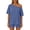 Blue#01, variant on Plus Size Two Piece Sets for Women Flattering One Shoulder Spring Summer Sets for Women Comfortable Short Sleeve Shorts Loungewear Set Versatile Casual Solid Color Beach Vacation Outfits 2XL