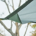 thumbnail image 4 of Lona hexagonal exterior para cortinas solares | Alfombra de poliéster duradera, gris 220x180 cm | Set completo: 6 cuerdas de viento, 6 estacas, bolsa de almacenamiento | Gran cobertura para, 4 of 6
