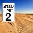 thumbnail image 2 of Cartel de metal Yosqego Speed Limit 2 divertido, vintage, 20 x 30 cm, 2 of 7