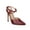 Wine 8.5, variant on MKF Collection Women's Thin High Heel with Adjustable Strap by Mia K