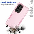 thumbnail image 5 of For Galaxy S25 5G Case ,Sturdy Phone Case for Samsung S25 5G ,Tiflook Shockproof Protection Heavy Duty Armor Hard Plastic & Rubber Rugged Bumper 2-in-1 Case Cover ( Pink ), 5 of 6