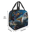 thumbnail image 3 of Disketp Ocean Coral Turtle for Insulated Lunch Bag for Women and Men, Perfect for Work, Hiking, Picnic, 3 of 8