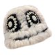 thumbnail image 4 of Sombrero de cubo de invierno, gorro de pescador cálido, tejido a mano único para damas, mujeres, viajes femeninos negro Macarena sombrero de copa, 4 of 6