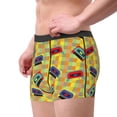 thumbnail image 2 of Yiaed 90s Audio Tape Print Men's Soft Cotton Boxer Shorts Breathable Boxers Underwear Moisture-Wicking Underwear Stretch Boxer Briefs for Man-XX-Large, 2 of 5