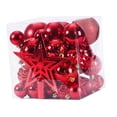 thumbnail image 1 of Bolas de Navidad Adornos Colgantes Adornos decorativos Colgantes de Navidad inastillable para el hogar Interior Exterior Guirnalda , Rojo Macarena bolas colgantes, 1 of 8