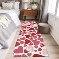 thumbnail image 5 of Red Heart Washable Area Rug 2 x 6 ft Valentine's Day, Soft Non Slip Rugs Stain Repellent Indoor Felt Carpet for Living Dining Room Bedroom Home Office, 5 of 9