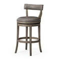 thumbnail image 1 of Open Box Maven Lane Bar Stool, Reclaimed Oak Finish w/ Ronan Vegan Leather, 1 of 6