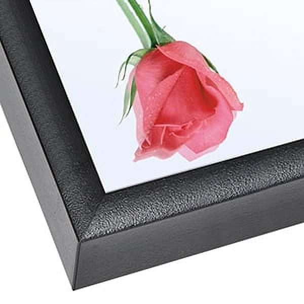 71"x31" Aluminum Alloy Frame Mirror Rectangular Full Length Floor Mirror with Stand Black