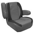 thumbnail image 2 of Wise 3127-1890 Mid Back Premier Pontoon/Boat Helm with Flip Up Arm Rests - Slate/Dark Neutral, 2 of 5
