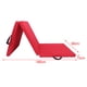 thumbnail image 2 of Estera de Ejercicio Plegable de Tres Pliegues Almohadilla de Protección Del Piso Gimnasio Estera de Plegable para Entrenamiento de Es Cuero PU rojo, 2 of 8